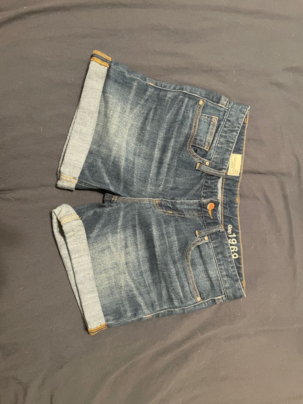 GAP 1969 Women's Dark Blue Denim Jean Shorts